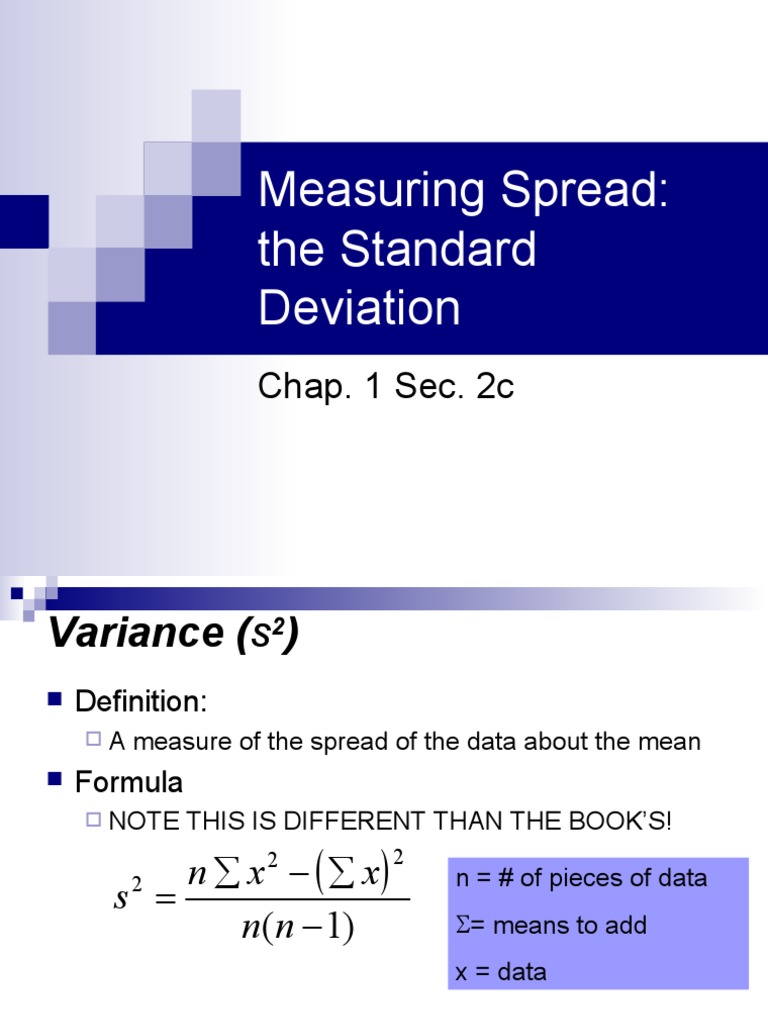 Understanding Variance and Standard Deviation | PDF