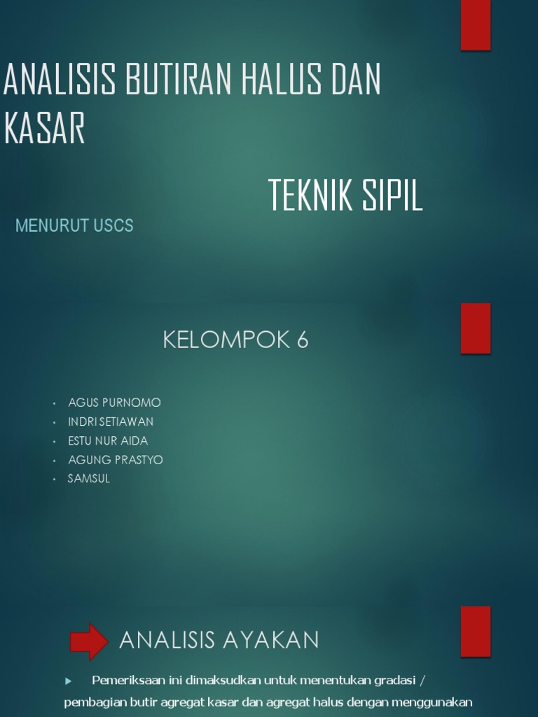 Analisis Butiran Halus dan Kasar | PDF