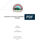 Properties of Concrete Containing Ture Rubber Particles