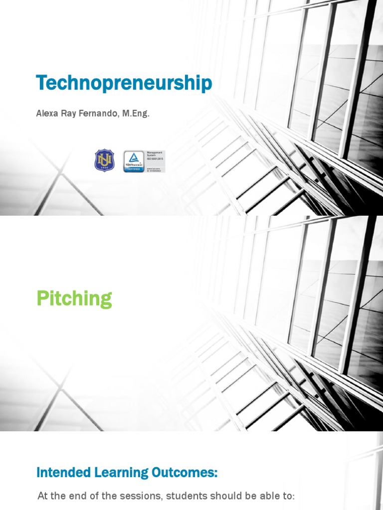 Key Elements of an Elevator Pitch | PDF
