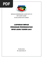 Laporan Impak Program Peningkatan Upsr Sains Tahun 2017