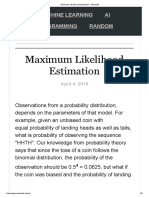 Maximum Likelihood Estimation - Stokastik