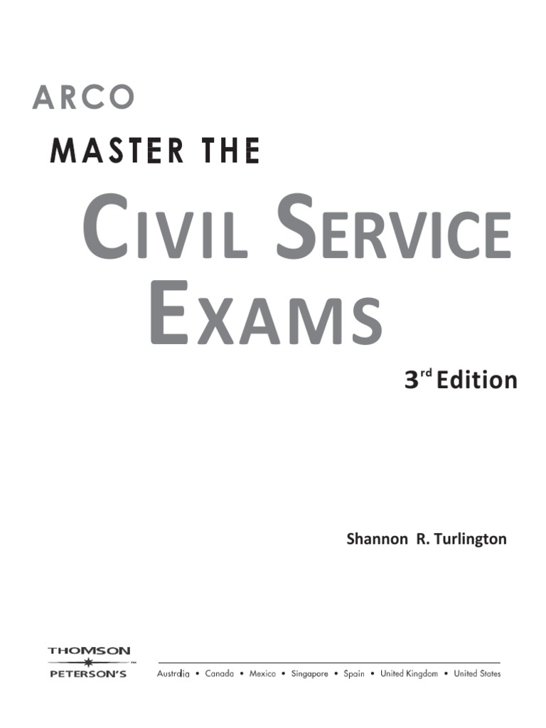 Master The Civil Service Exams Study Guide 1 PDF Test (Assessment