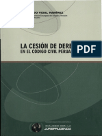LA CESION DE DERECHOS EN EL CODIGO CIVIL PERUANO - FERNANDO VIDAL RAMIREZ.pdf