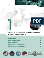 Métaux D'apport Pour Soudage À L'arc Electrique PDF