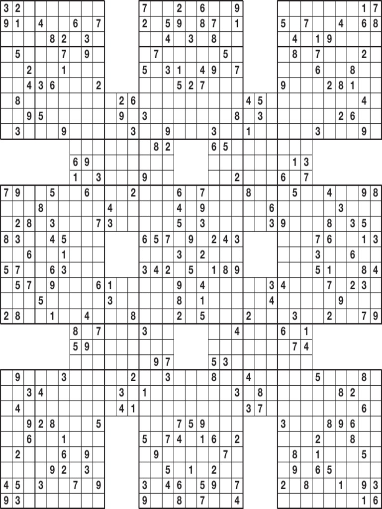 samurai sudoku 13-grid | pdf