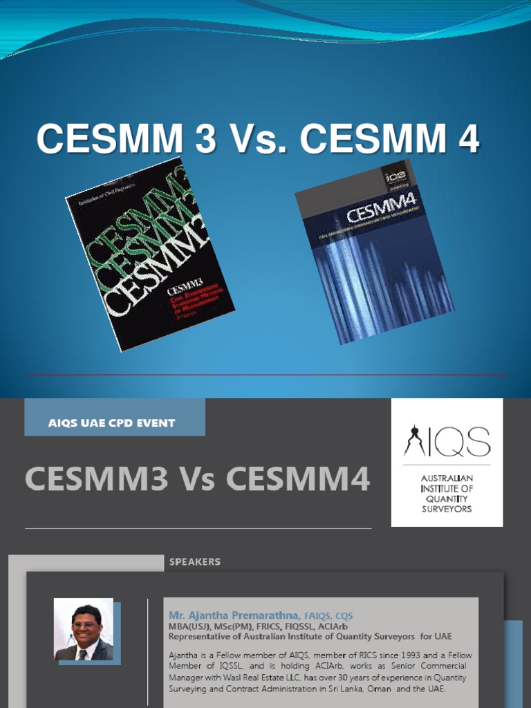 CESSM -23-01-2018 Surface | Road Vs Asphalt | CESMM 3 4