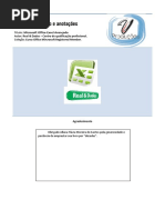 Resumo - Microsoft Office Excel Avançado