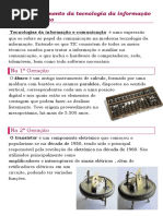O Desenvolvimento Da Tecnologia Da Informação e Comunicação