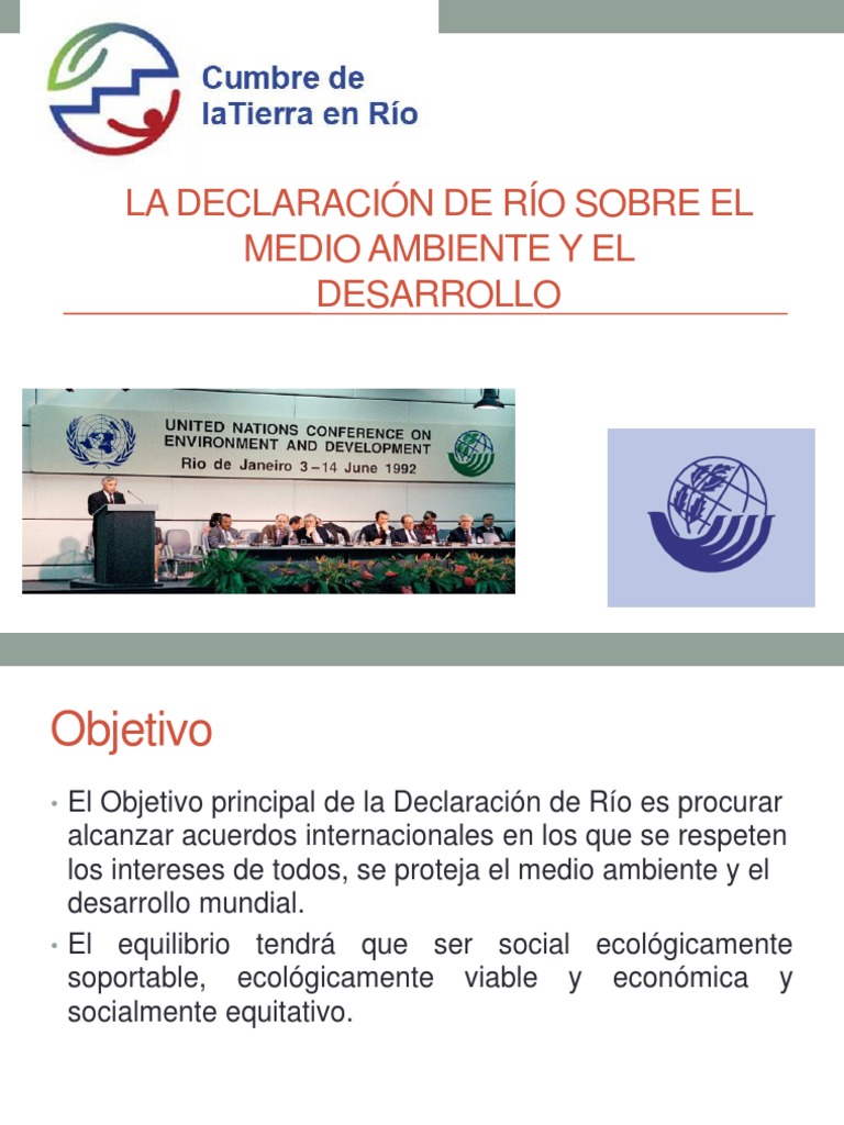 La Declaración de Río Sobre El