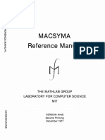 Macsyma Manual User