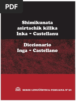 Diccionario Quechua Inga Castellano Pdf Verbo Sustantivo