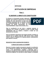 Pasos de Constitución de Empresas