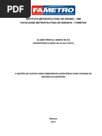 A Gestão de Custos Como Ferramenta Estratégica para Tomada de Decisão Na Indústria PDF