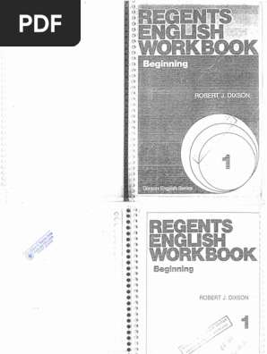 Regens English Workbook Grammatical Tense Verb
