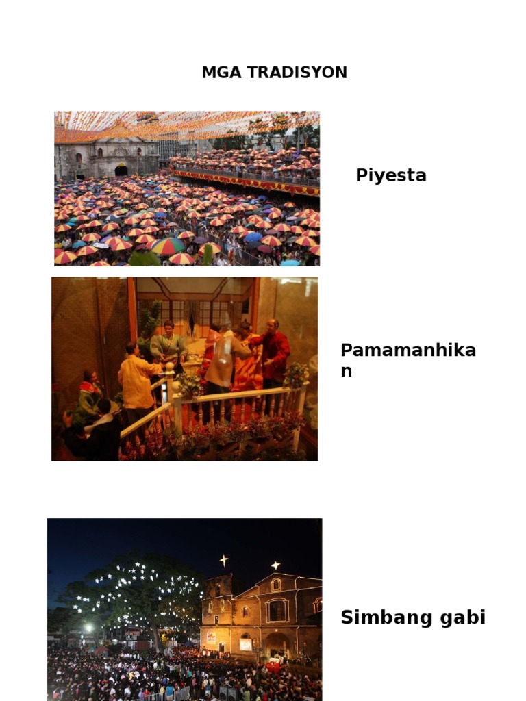 Mga Tradisyong Pagdiriwang | PDF