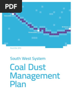 09 South West System Coal Dust Management Plan 2013