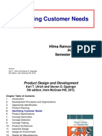 Minggu 8-9 - (1) Identifying Customer Needs