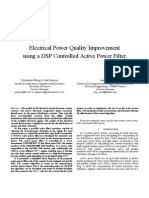 Electrical Power Quality Improvement Using A DSP Controlled Active Power Filter