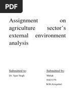 Assignment On Agriculture Sector