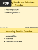 Measuring Results Measuring Behaviors