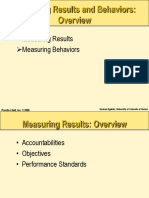 Measuring Results Measuring Behaviors