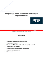Integrating Oracle Tutor With Your Project Implementation