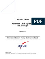 Advanced Syllabus 2012 Test Manager Ga Release 20121019