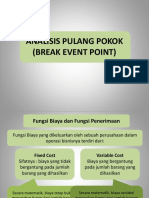 Analisis Pulang Pokok (Break Event Point)