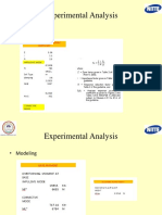 Experimental Analysis: - Modeling