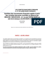 Rapport Sur Les Comptes Bancaires D'ibrahim Aboukhalil Et de Karim Wade À Monaco