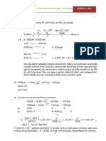 QA.2012 - Ácido-Base - Cálculos de PH - Resoluções PDF