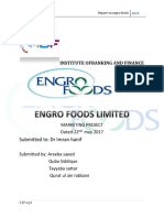 Report On Engro Foods