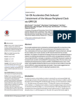 Fish Oil Accelerates Diet-Induced Entrainment of The Mouse Peripheral Clock Via GPR120