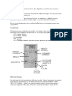 Medición eléctrica con tester digital