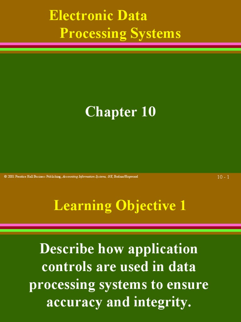 Electronic Data Processing Systems | PDF | Information System | Receipt