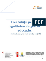 Trei Soluii Pentru Egalitatea de Gen in Educaie PDF
