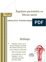 Îngrijirea Pacientelor Cu Fibrom Uterin