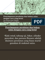 Penyimpanan Peralatan Dan Bahan Sains Dengan Cara Yang