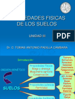 Edafología I UNIDAD III Propiedades Fisicas-2017