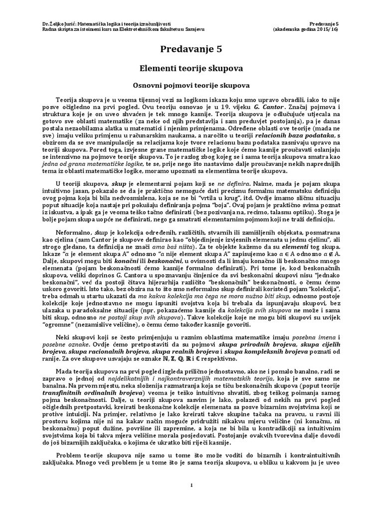 Predavanje 5 PDF | PDF