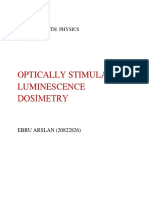 Optically Stimulated Luminescence Dosimetry: Fiz-467 Health Physics
