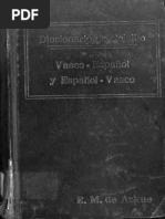 Diccionario de Bolsillo Vasco-español Español-Vasco