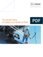 Policy On Safety and Health at Work