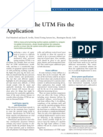 Make Sure The UTM Fits The Application: Materials Characterization