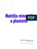 Nutritia Minerala a Plantelor