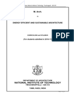 M.arch Curriculam and Syllabus 2016 17