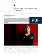 ‘Forças Armadas Não Têm Projeto de Retomada de Poder’