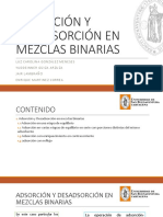 Adsorción y Desadsorción de Mezclas Binarias1
