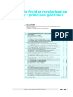 FEIDT Michel - Production de Froid Et Revalorisation de La Chaleur, Principes Généraux